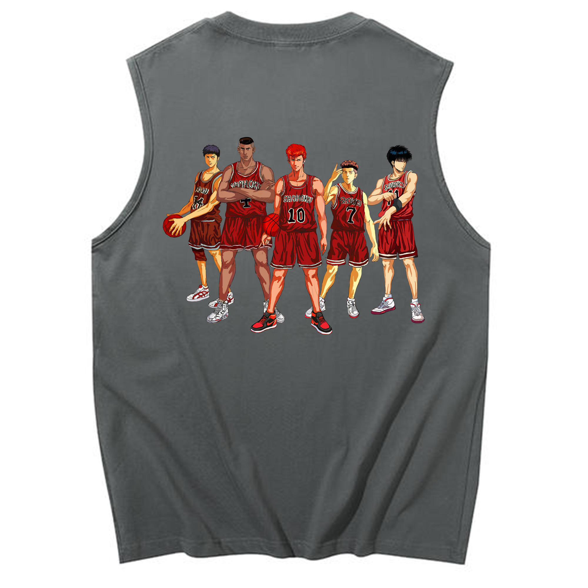 （画像用） SLAM DUNK／スラムダンク コットン100％タンクトップ（背面プリント）
